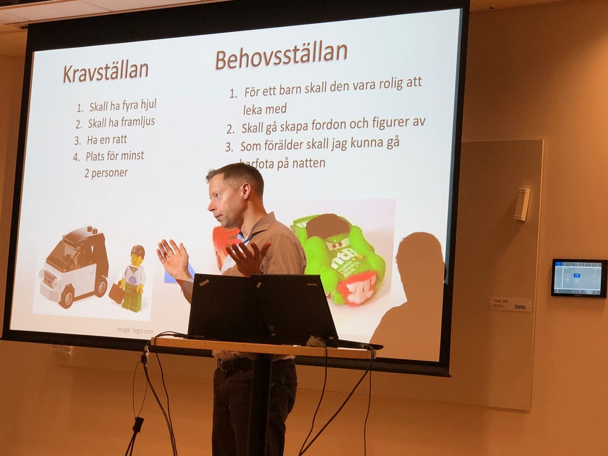 Mattias Skarin beskriver skillnaden på krav och behov.