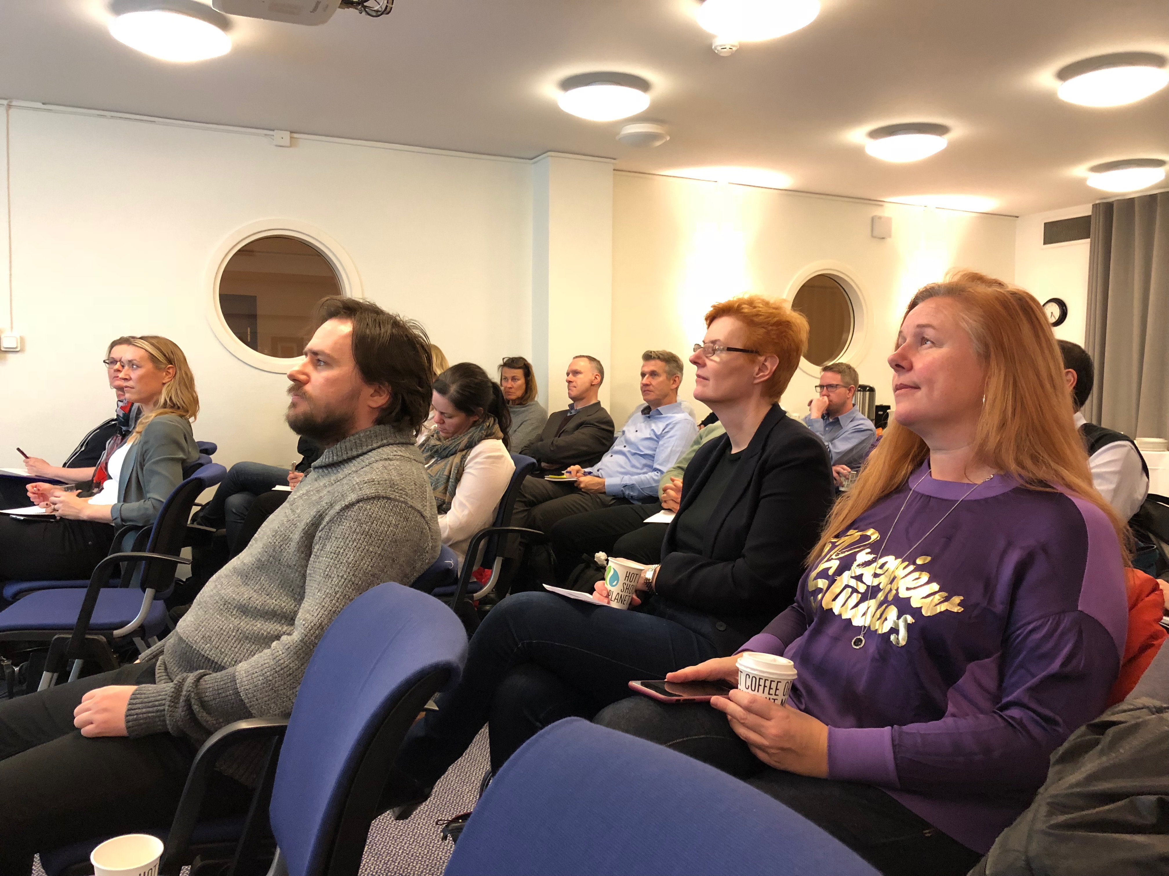 Part of the audience listening spellbound.